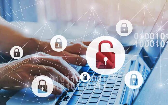1188354160 featured image Hands typing with digital padlocks overlayed