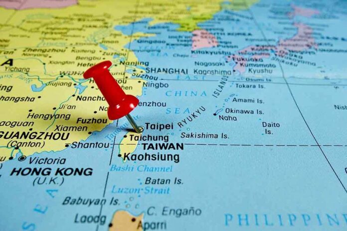 307847435 featured image Red pushpin on map of Taiwan