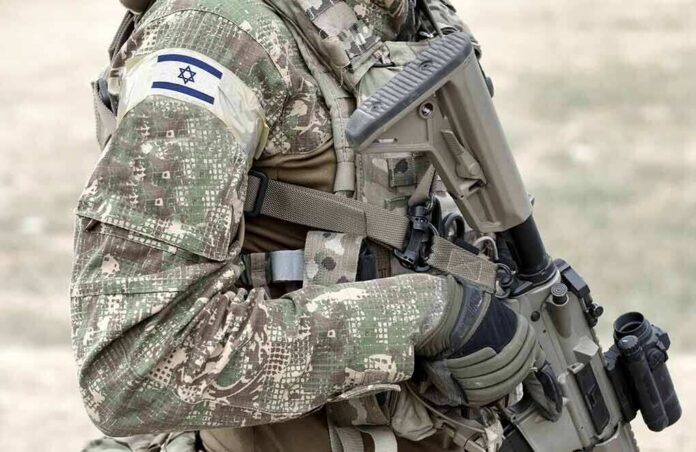1917131027 featured image Soldier in camouflage gear with Israeli flag patch
