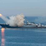 Flamingo Missiles UNLEASHED — What Did Ukraine Hit? A military ship launching a missile into the ocean