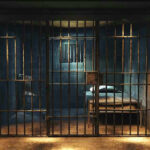 Reality Star MURDERS Cellmate Days Before Release Empty prison cell with metal bars and bed.
