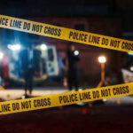 Police Officer’s Christmas Horror: Murder-Suicide Shocks Atlanta Yellow police tape in front of crime scene.