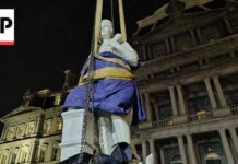 TRUMP Restores Columbus Statue Near White House Trump places a statue of Christopher Columbus near the