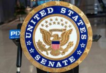 Seal of the United States Senate featuring an eagle and stars
