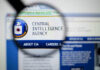 Magnifying glass over Central Intelligence Agency webpage.