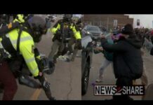 Anti-ICE Mob THROWS Dildos at Federal Agents Anti-ICE protesters bombard police with dildos outside