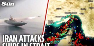 Iran opens fire on ships in Strait of Hormuz as Supreme
