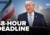 Trump sets deadline for Iran to reopen Strait of Hormuz