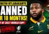 Springboks Star Asenathi Ntlabakanye BANNED For 18 Months! 😱 Out Of Rugby World Cup 2027?