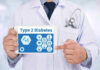 Cancer Cliffhanger: GLP-1s Show Wild Signal Doctor holding tablet displaying Type 2 Diabetes information