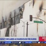 Solar Roof Turns Toxic Firestorm Structural integrity now more of a concern for crews fighting multi-day Boyle Heights warehouse fire