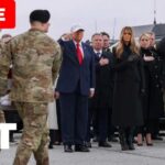 Commander-in-Chief Confronts the Cost of War LIVE | Trump Participates In Dignified Transfer Ceremony At Dover Air Force Base | APT