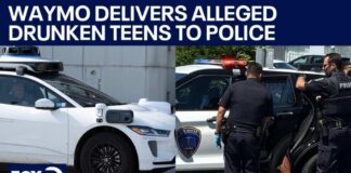 Waymo delivers alleged drunken teen passengers to police after unruly ride | KTVU