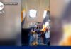 Engine Debris? Window Explodes Mid-Flight Man nearly sucked out of window on Ryanair flight
