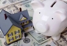Birthday Cash Bomb Targets 25 Million Kids A model house next to a white piggy bank on a bed of dollar bills