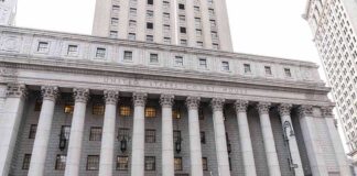 United States courthouse with grand neoclassical columns