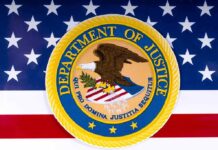 Alleged ISIS ‘Mission’ – Sudden FBI Takedown Department of Justice seal on American flag background
