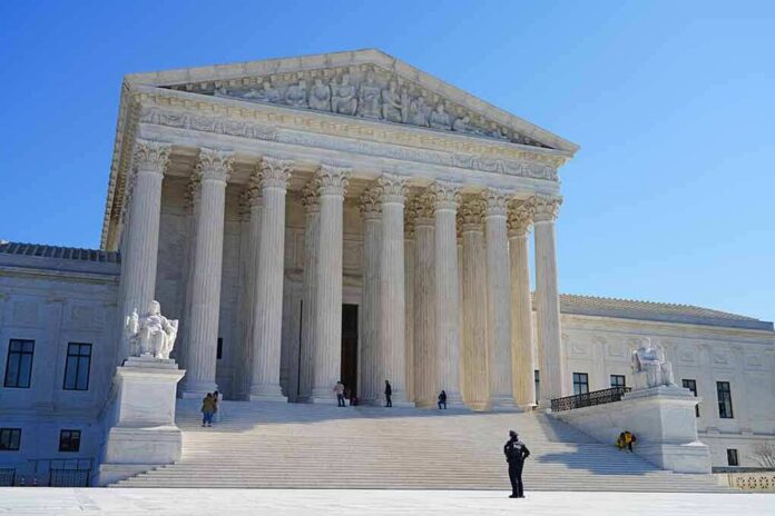 Supreme Court building with grand columns and steps