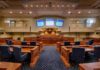 Jack Smith’s Arctic Frost Stuns Capitol Courtroom interior with wooden benches and judge's bench