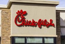 Chick-fil-A restaurant exterior with red logo