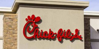 Chick-fil-A restaurant exterior with red logo
